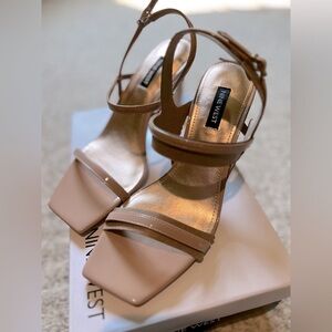 Nine West Olah Heeled Slingback Sandals Size 7.5